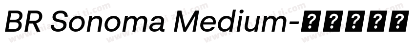 BR Sonoma Medium字体转换